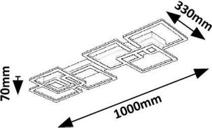 Plafoniera LED cu telecomanda Fatma
