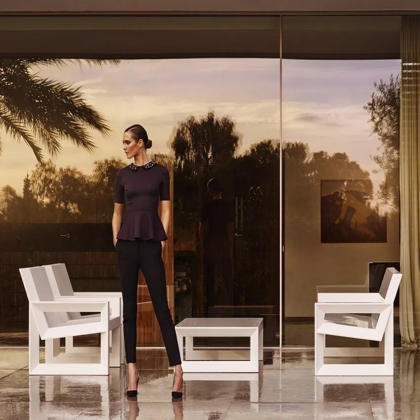 Fotoliu modern de exterior / interior design premium FRAME LOUNGE CHAIR 54088 Vondom