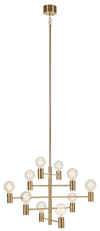 Lustră cu 10 becuri Markslöjd Paris, auriu