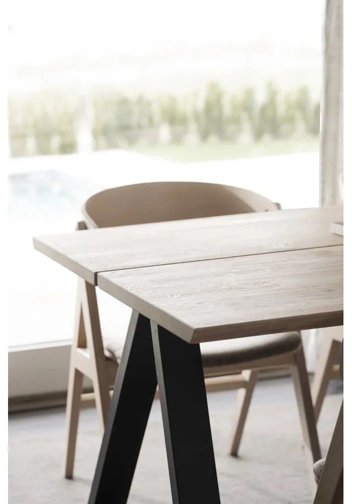 Masă de dining extensibilă cu blat din lemn de stejar 170x100 cm Carradale - Rowico