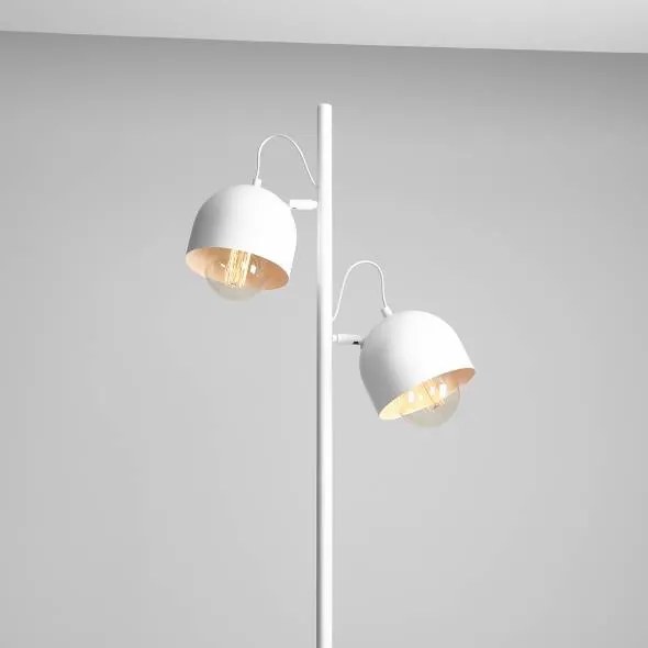 Lampadar modern alb liniar cu 2 becuri Beryl