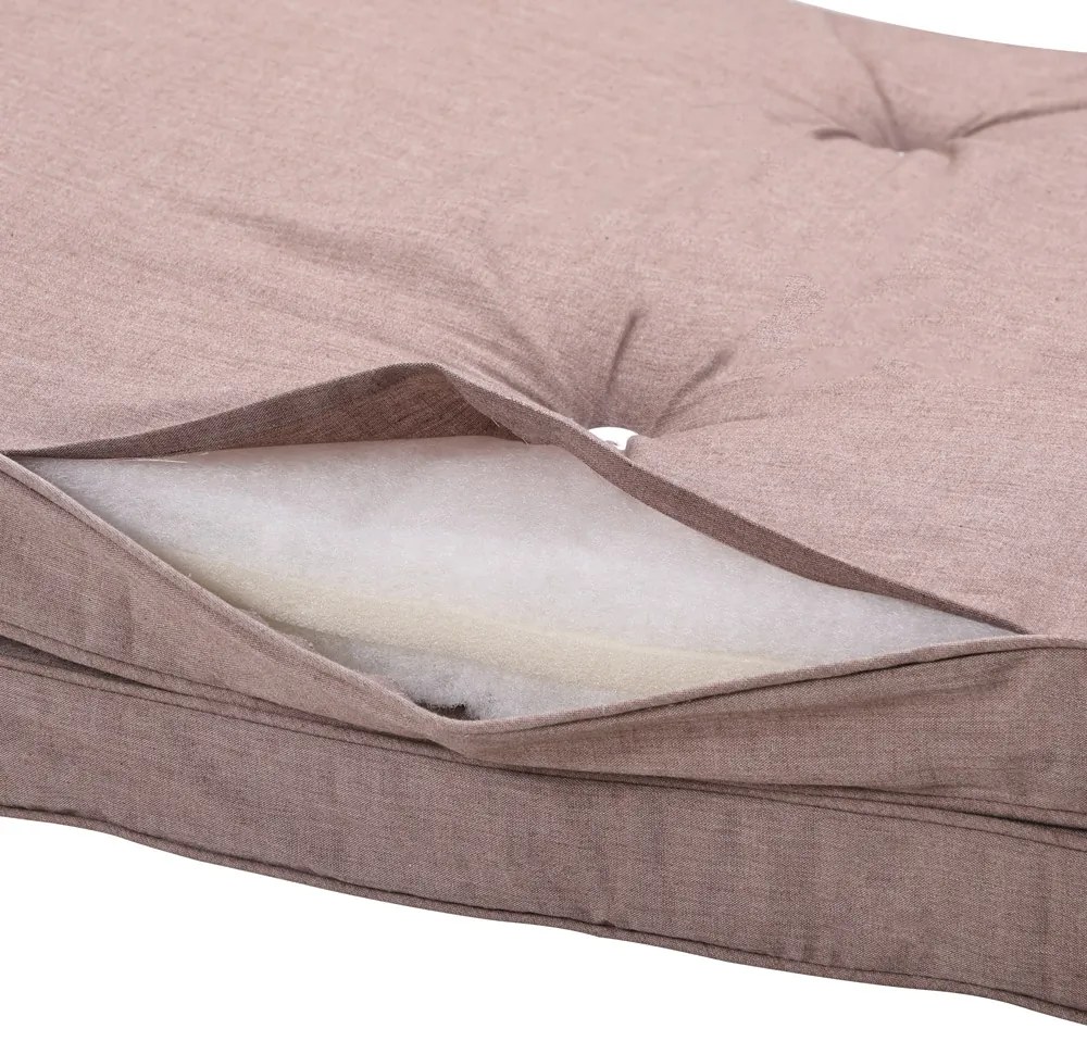 Saltea pentru șezlong TAMI SUN, 194x55x5cm, bej melanj Jurhan