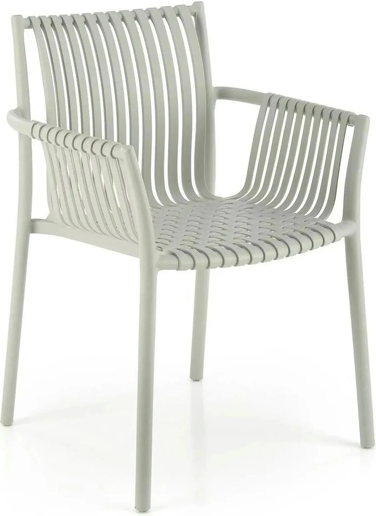 Scaun K492, gri, polipropilen, 60X56X84 cm