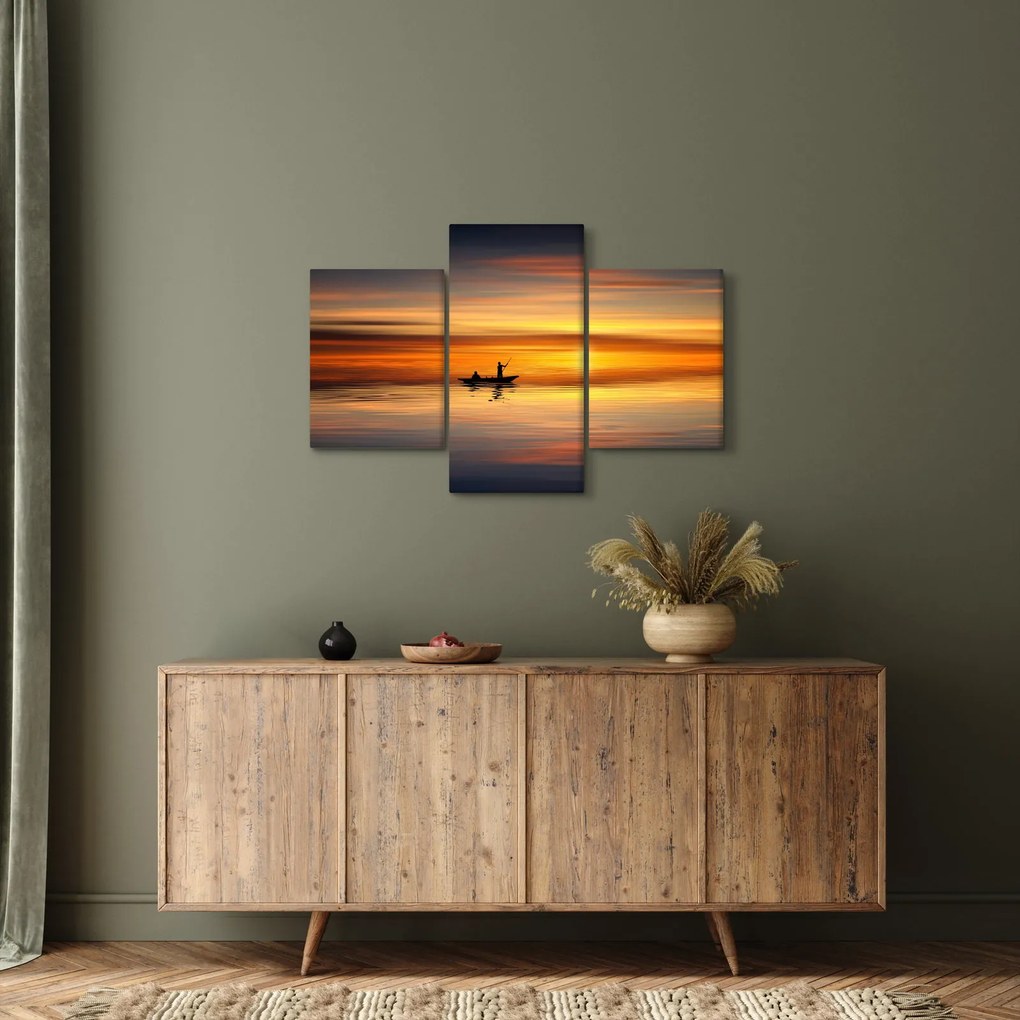 Tablou - cu barca (90x60 cm)