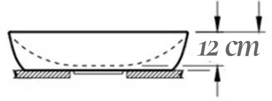 Lavoar pe blat, Fluminia, Cassandra 60, oval, 60 x 38 cm, alb