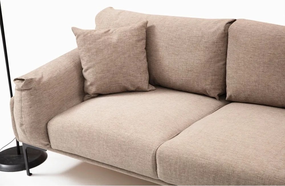 Colțar bej Artie Leo, colț pe partea dreaptă