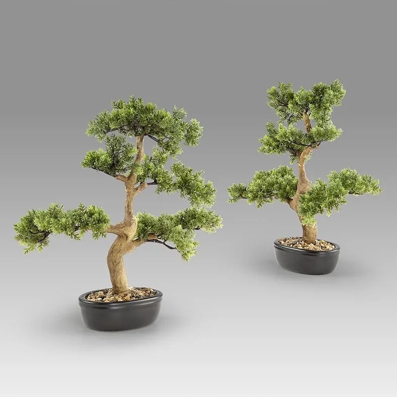 Set de 2 Plante artificiale, Moyogui BONSAI 51cm