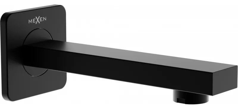 Mexen Cube robinet de cadă montat pe perete, negru - 79370-70