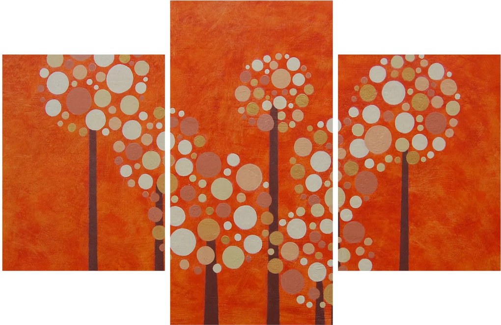 Tablou - Pădurea portocalie (90x60 cm)