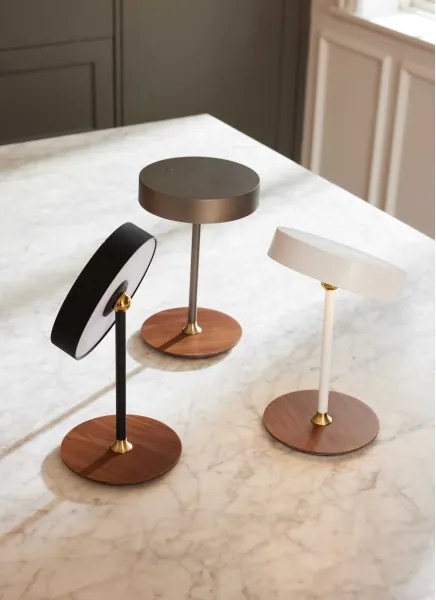 Halo Design 745777-LED Lampă reîncărcabilă cu reglaj de intensitate ON THE MOVE LED/2,5W/4000 mAh negru/lemn