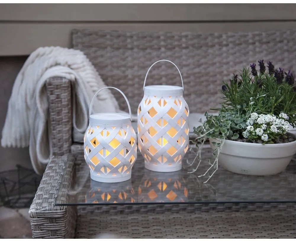 Felinar Star Trading Flame Lantern, înălțime 23 cm, alb