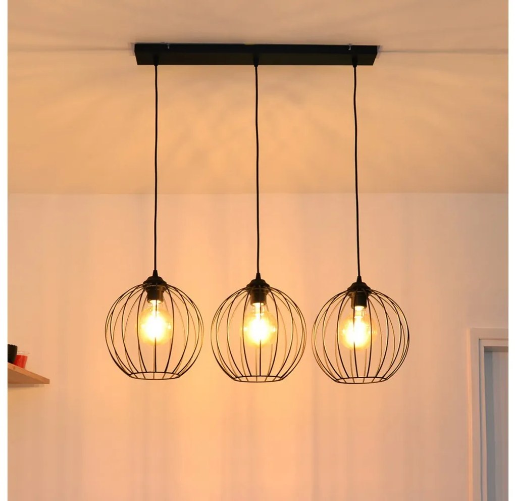 Lustră LED pe cablu MERCURE 3xE27/15W/230V