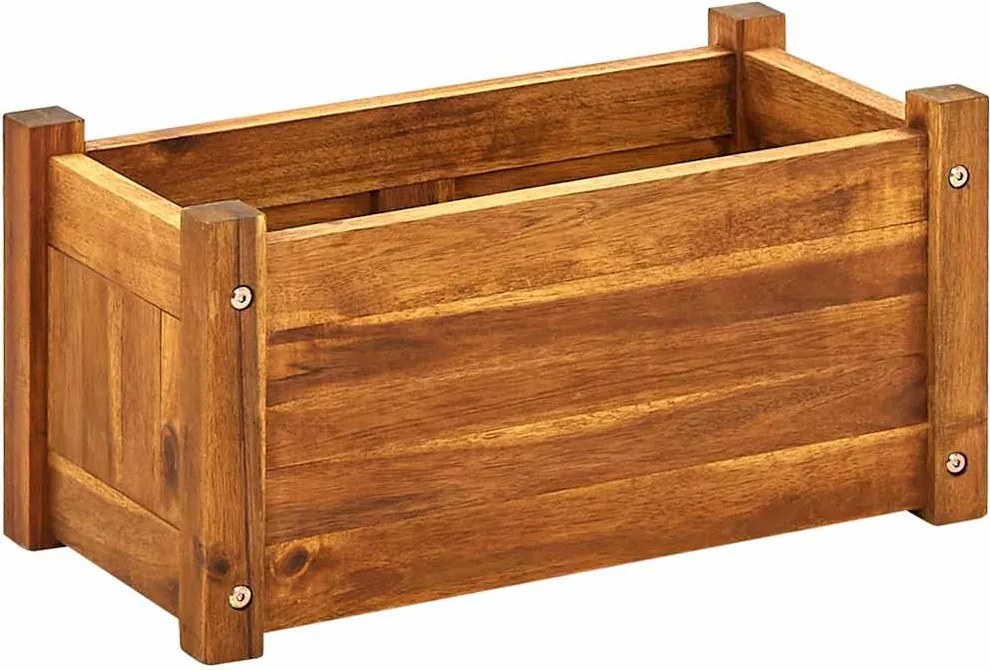 vidaXL Strat înălțat de grădină, 50x25x25 cm, lemn de acacia