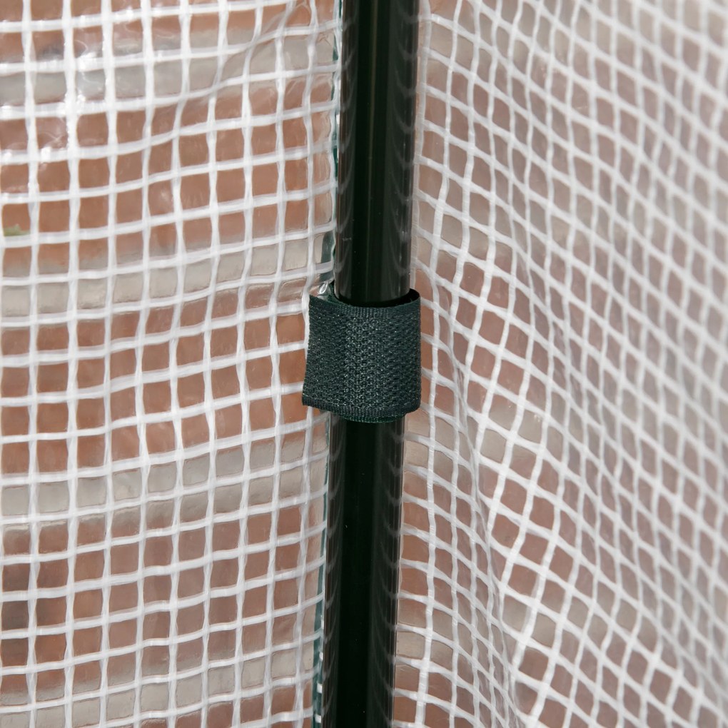 Outsunny Pat de Grădină Înălțat cu Acoperiș din PE, Jardinieră din Lemn pentru Exterior cu 4 Orificii de Drenaj, pentru Flori și Legume, pentru Grădină, Balcon, 121x55x117 cm, Gri Închis | Aosom Romania