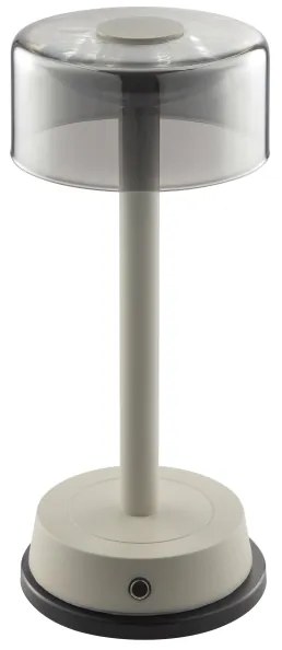 Brilliant RAZOR - lampă de masă LED tactilă, reglabilă, 2,5W/5V, 2700K, IP44, gri