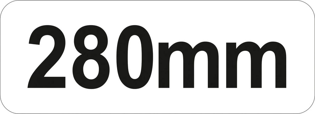 Sapa pătrată, cu mâner 280 mm crom