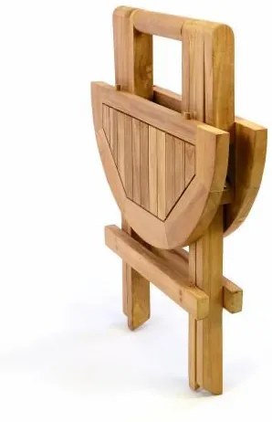 Masă pliabilă pentru copii Divero din lemn de tec