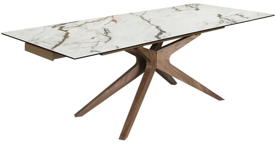 Masa extensibila deosebita design LUX Marble 160-240x100cm