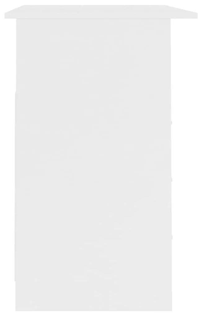 Birou cu sertare, alb, 110 x 50 x 76 cm, PAL Alb