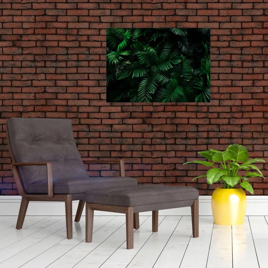 Tablou pe sticlă - Păpădii tropicale (70x50 cm)