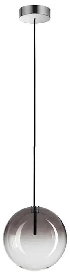 Lustră LED pe cablu Ideal Lux EQUINOXE 1xG4/2W/230V d. 20 cm crom/fumuriu