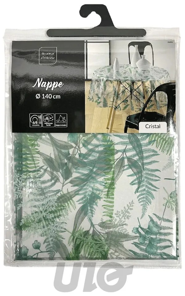 Față de masă lavabilă ø 140 cm Aurea – douceur d'intérieur