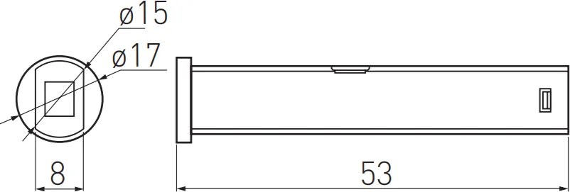 Întrerupător cu senzor 3 în 1 GTV pentru bandă LED, dimabil, 24-48W, 12-24V, IP20, alb 48 W, 24 V, Alb