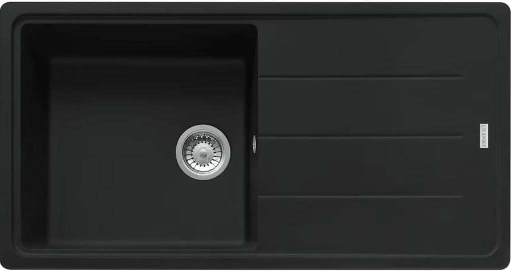 Franke Basis chiuvetă din granit 97x50 cm negru 114.0676.291
