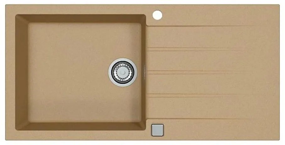 Chiuvetă de bucătărie ALVEUS 1140597 CADIT 100x50 cm bej