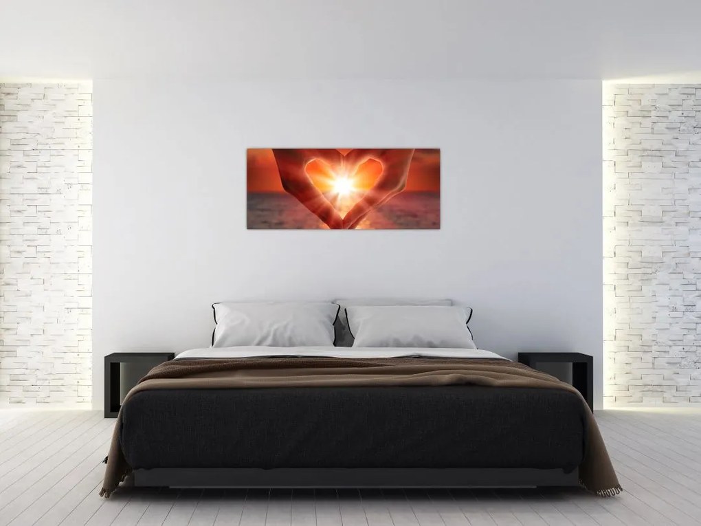 Tablou - Soare în inimă (120x50 cm)