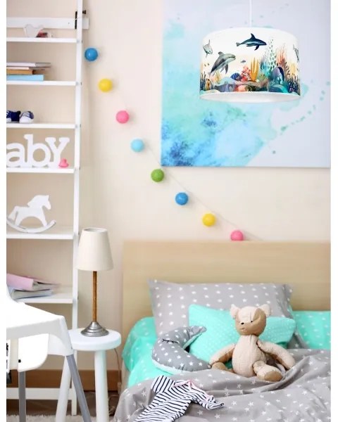 Lustră pentru copii OCEAN 1xE27/60W/230V