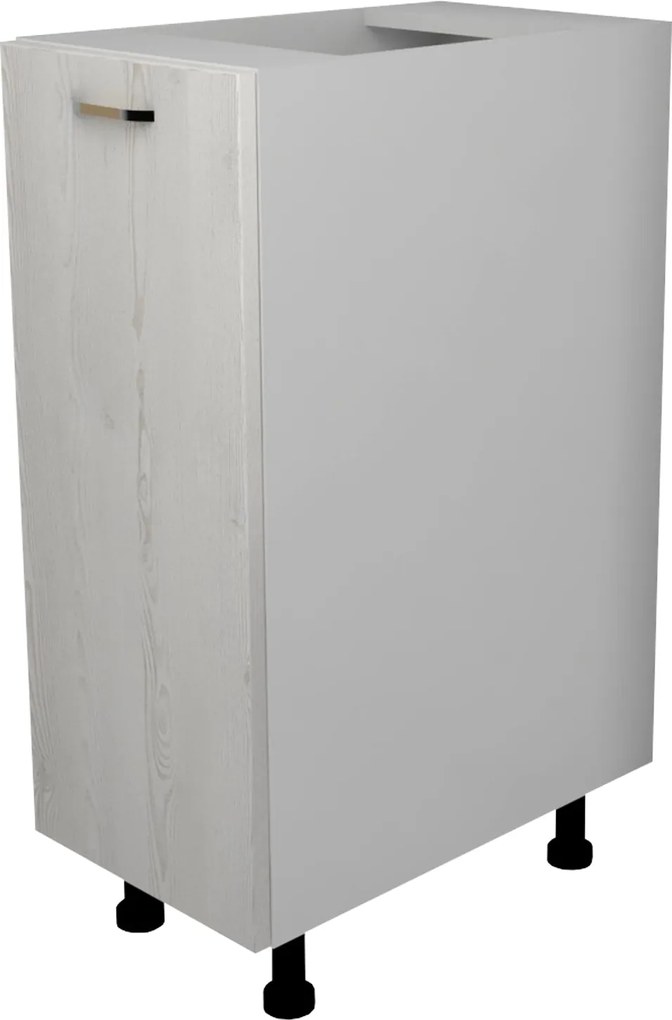 Corp Baza Lecce, 1 Usa, Pin Alb/Alb, 30 x 50 x 80 cm