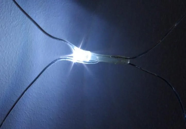 Plasă luminoasă cu LED-uri - 3x3m, 128 LED-uri, alb rece