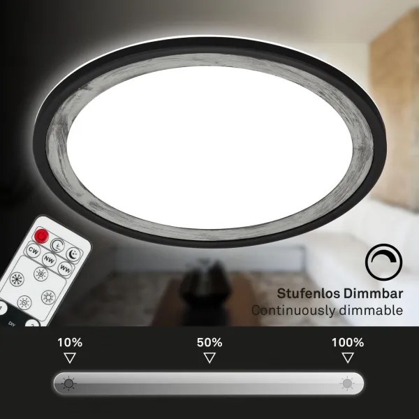Plafonieră LED dimabilă Brilo SLIM LED/22W/230V 2700-6500K + telecomandă