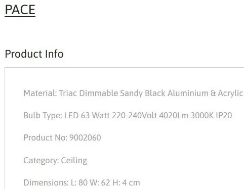 Lustra aplicata LED moderna design geometric PACE