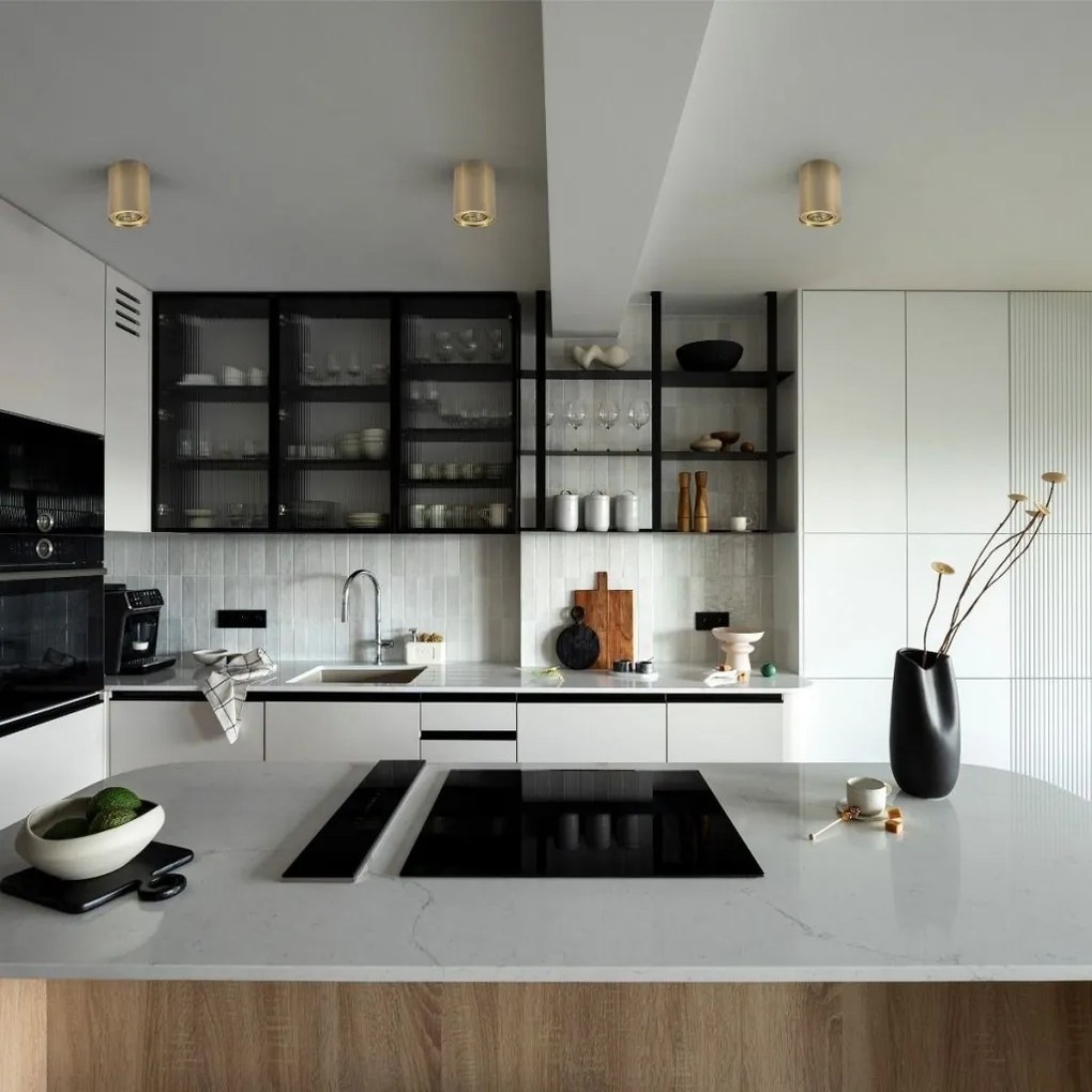 Spot modern aplicat Rondoo auriu