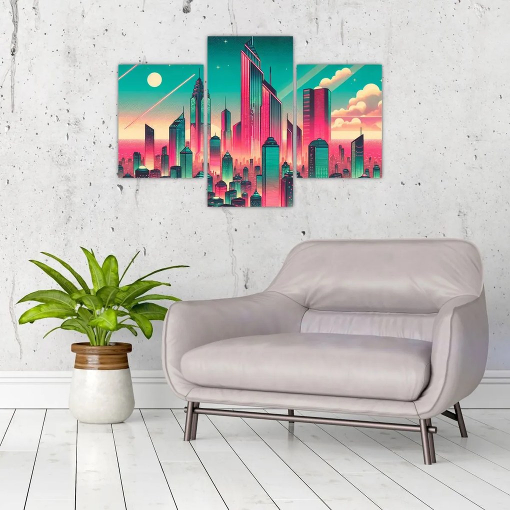 Tablou – Metropolă în stil pop-art (90x60 cm)