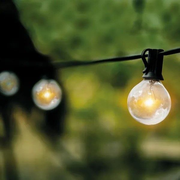 Solight WO794 - Ghirlandă LED decorativă pentru exterior, 25 x E12, 20 m, IP44, alb cald