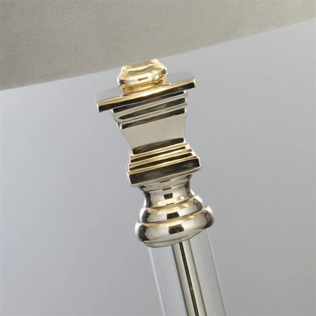 Veioza/Lampa de masa design lux elegant Belle crom/gri