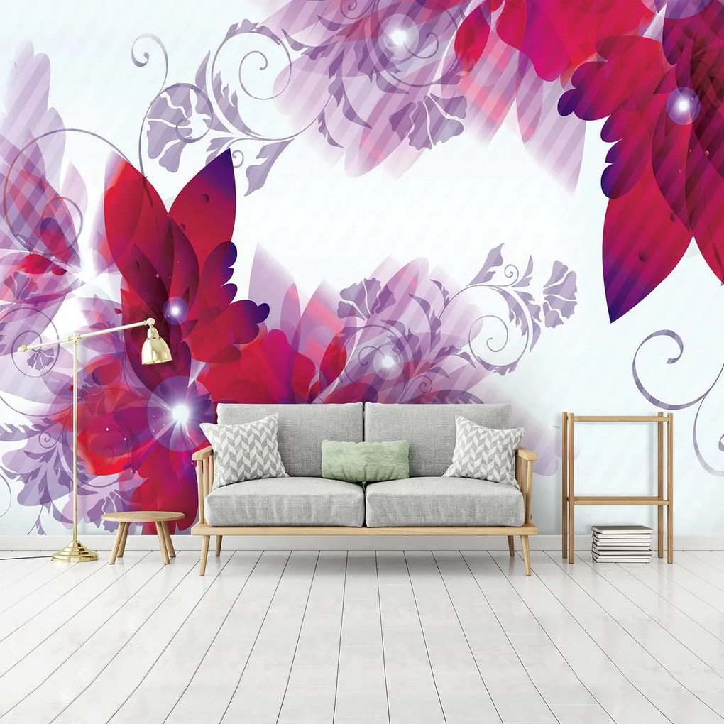Fototapet - Arta din flori - abstact (152,5x104 cm)