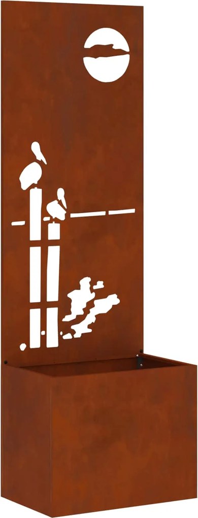 vidaXL Ecran de intimitate pentru grădină Ruginit 50 x 32 x 150 cm