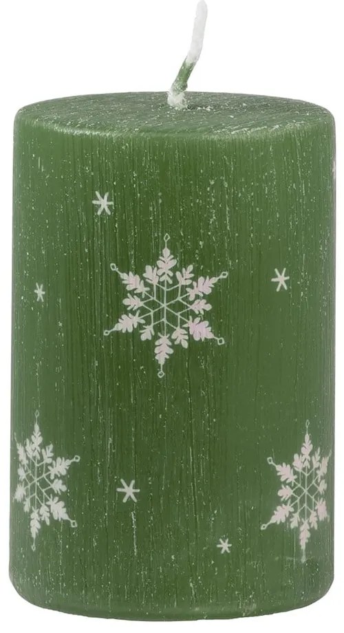Lumânare Unipar Ice Natur, timp de ardere 18 h, verde