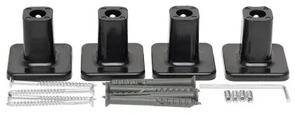 Radiator portprosop electric SILOUETTE 187W/230V 120,6cm IP44 negru dreapta