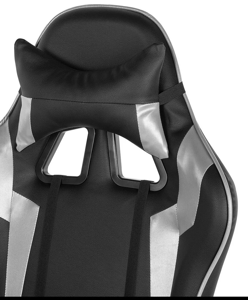 Scaun de birou Kite (negru + argintiu). 1011252