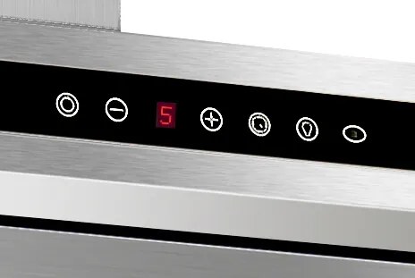 Hota KUGERR F10 - 60cm, Putere Absorbtie 983 mc/h, Inox - Aspirator, Decorativa, Puternica, cu Telecomanda, Silentioasa, de Perete