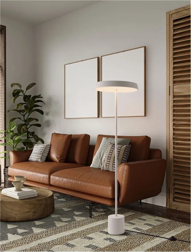 Lampa de podea LED design modern VETRO alb, D-40cm