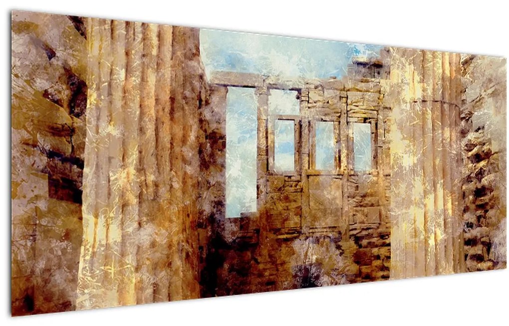 Tablou - Erechtheion, Atena, Grecia (120x50 cm)