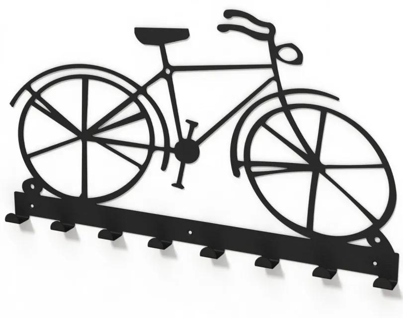 Cuier metalic forma bicicleta vintage -model 2104 Negru