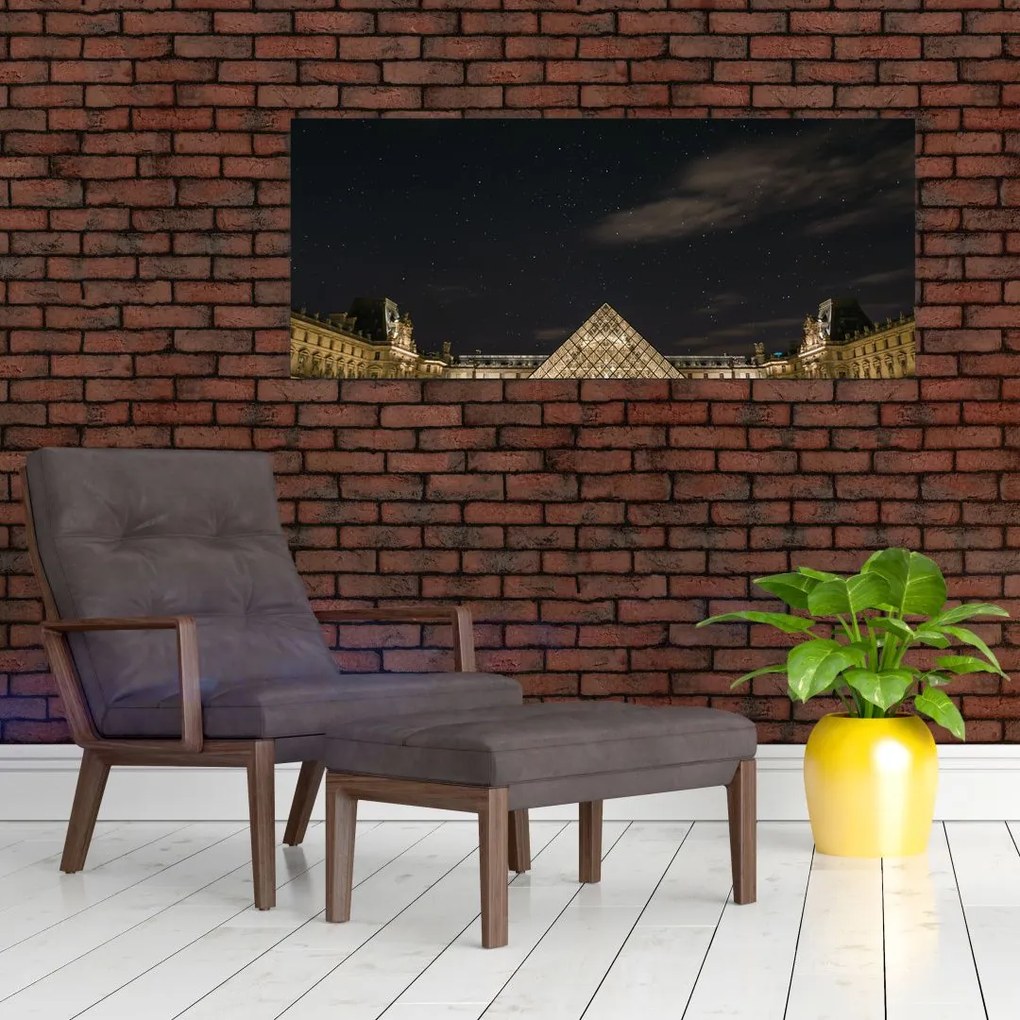 Tablou - Louvre nocturn (120x50 cm)