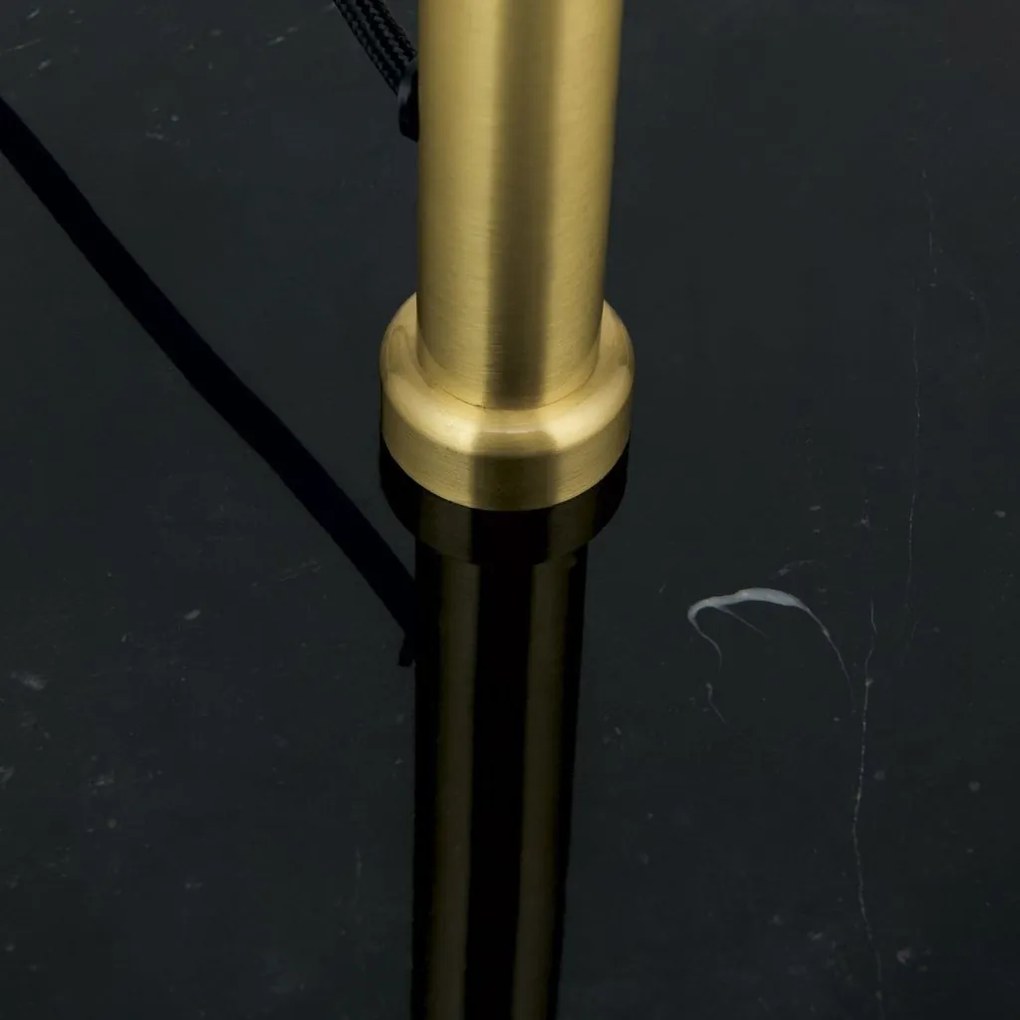 Lampadar/Lampa de podea design elegant SPARTA alama/negru